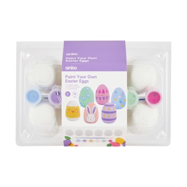 13 Piece Paint Your Own Easter Eggs Set - Anko