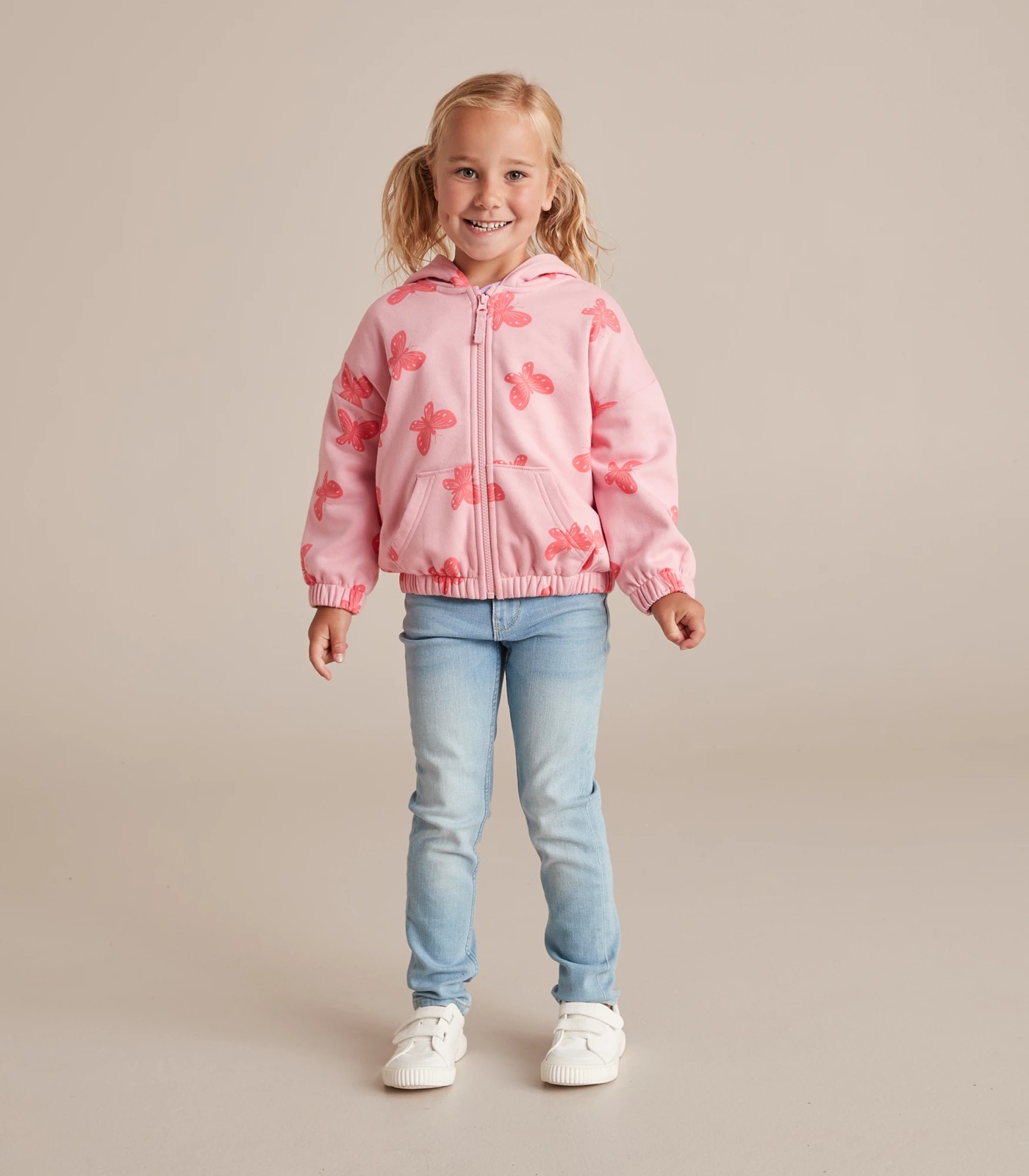 Butterfly Kanga Zip Hoodie 2 of 5