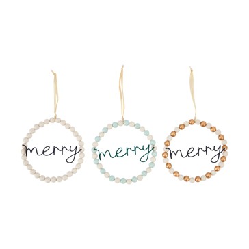 Bead Wreath Decoration, Assorted - Anko