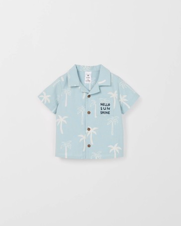 Baby Cotton Short Sleeve Printed Shirt