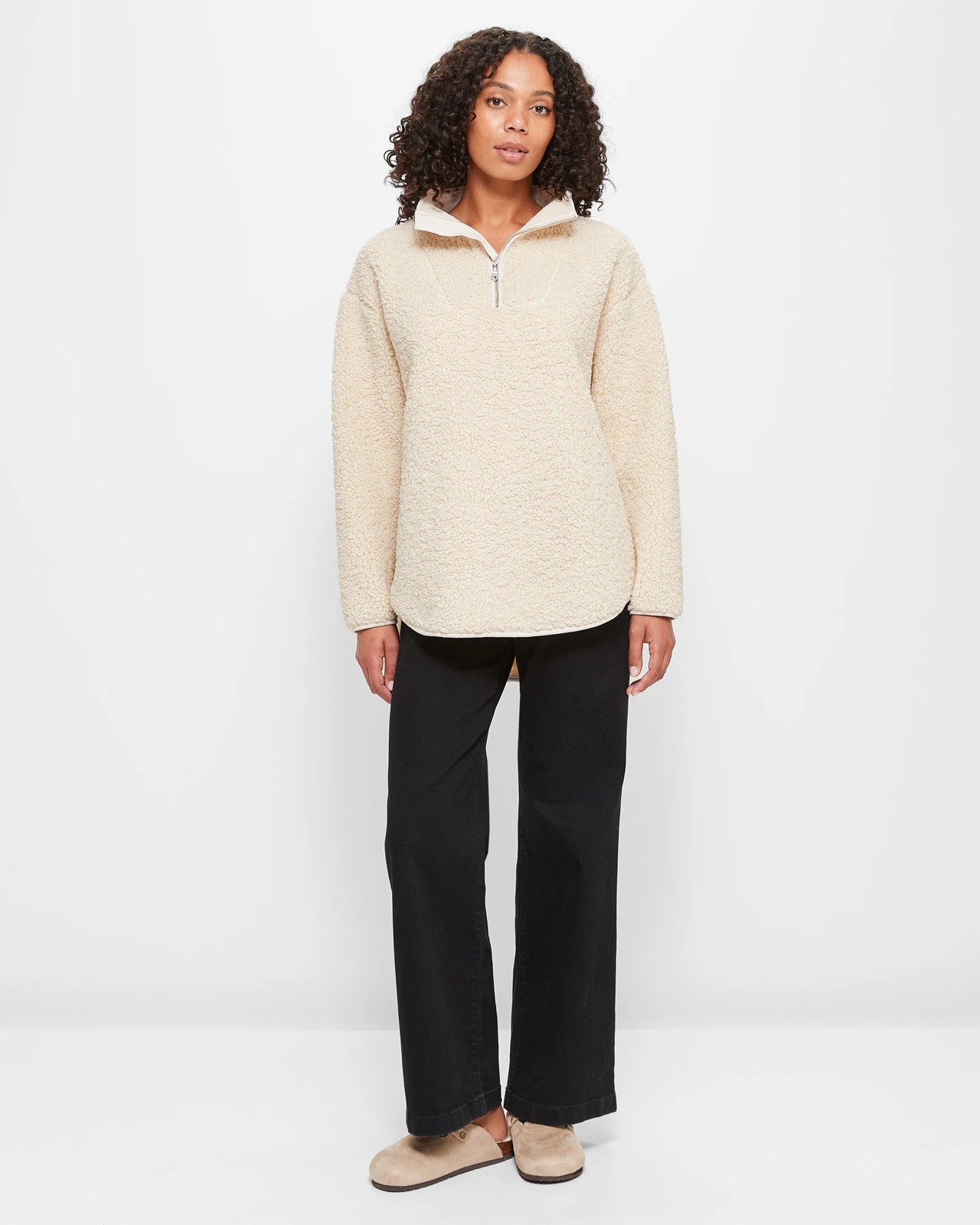 Teddy Quarter Zip Jumper | Target Australia