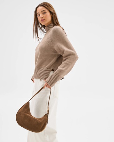 Lily Loves Australian Cotton Blend High Neck Knit Jumper