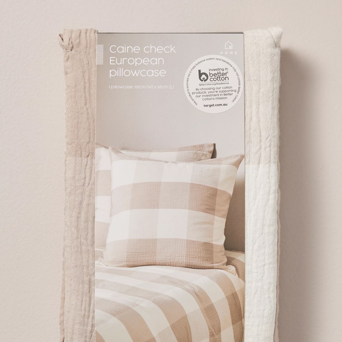 Caine Check European Pillowcase Target Australia