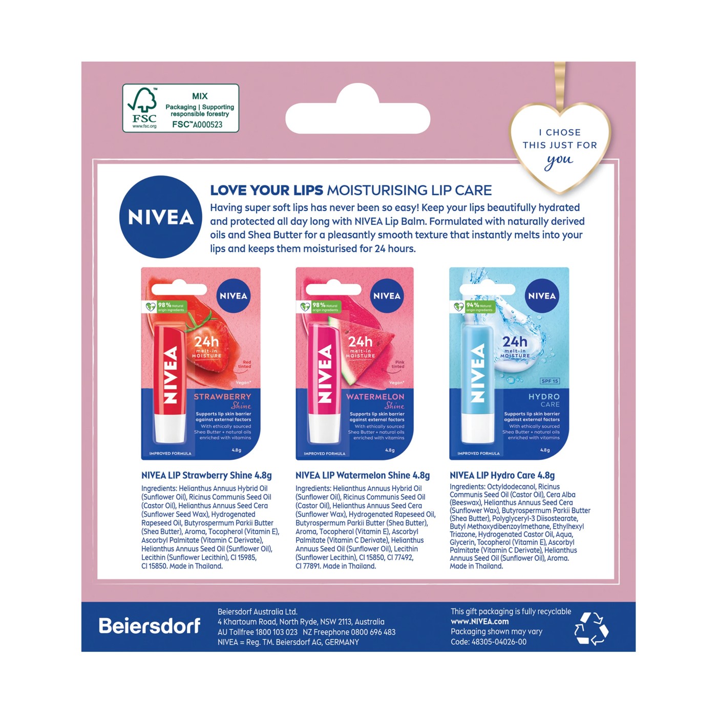 Nivea Sweet Lips Gift Pack 2 of 6