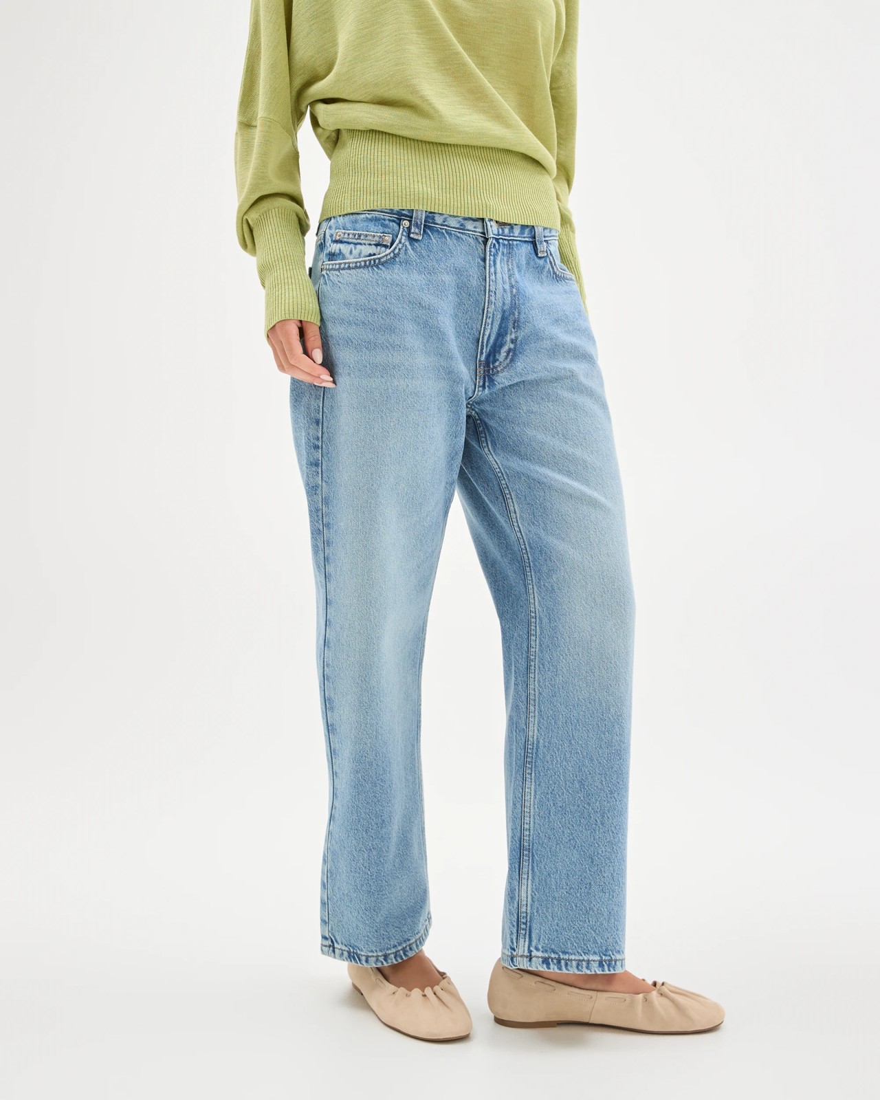Lily Loves Straight Ankle Length Denim Jeans 3 of 5