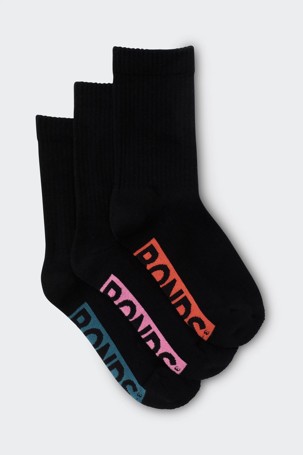 Bonds 3 Pack Logo Crew Socks