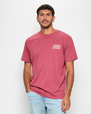 Australian Cotton Horizon Print T-Shirt