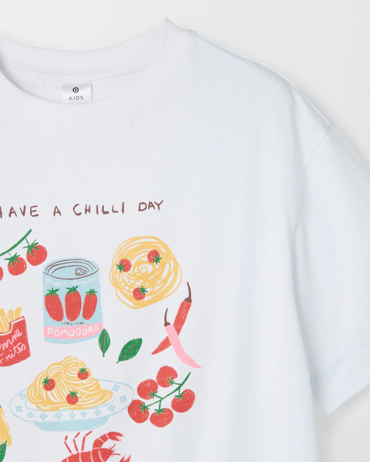 Australian Cotton Oversized T-Shirt - Pasta White 2 of 2