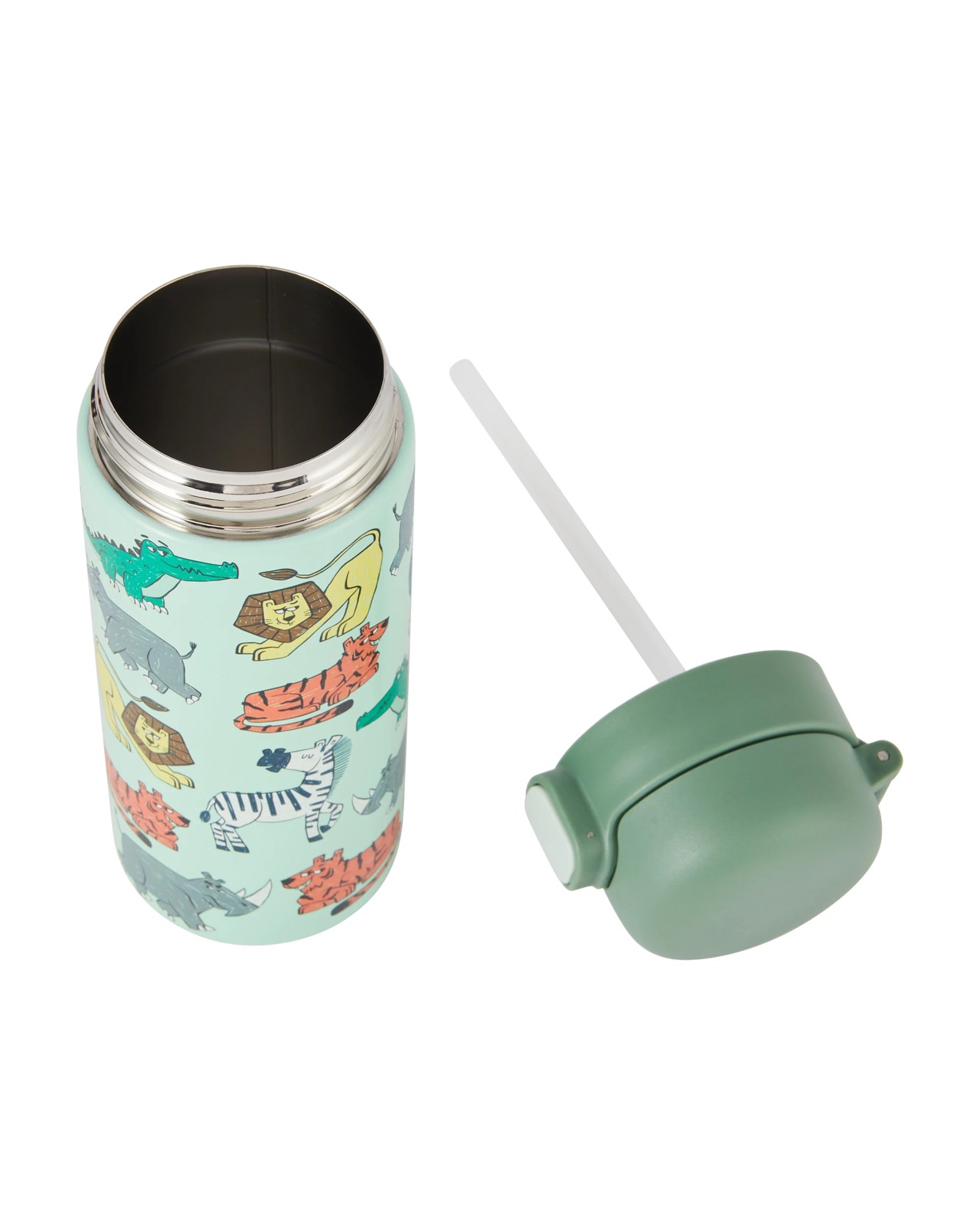 Anko 400ml Double Wall Insulated Cylinder Bottle -  Animal 4 of 6