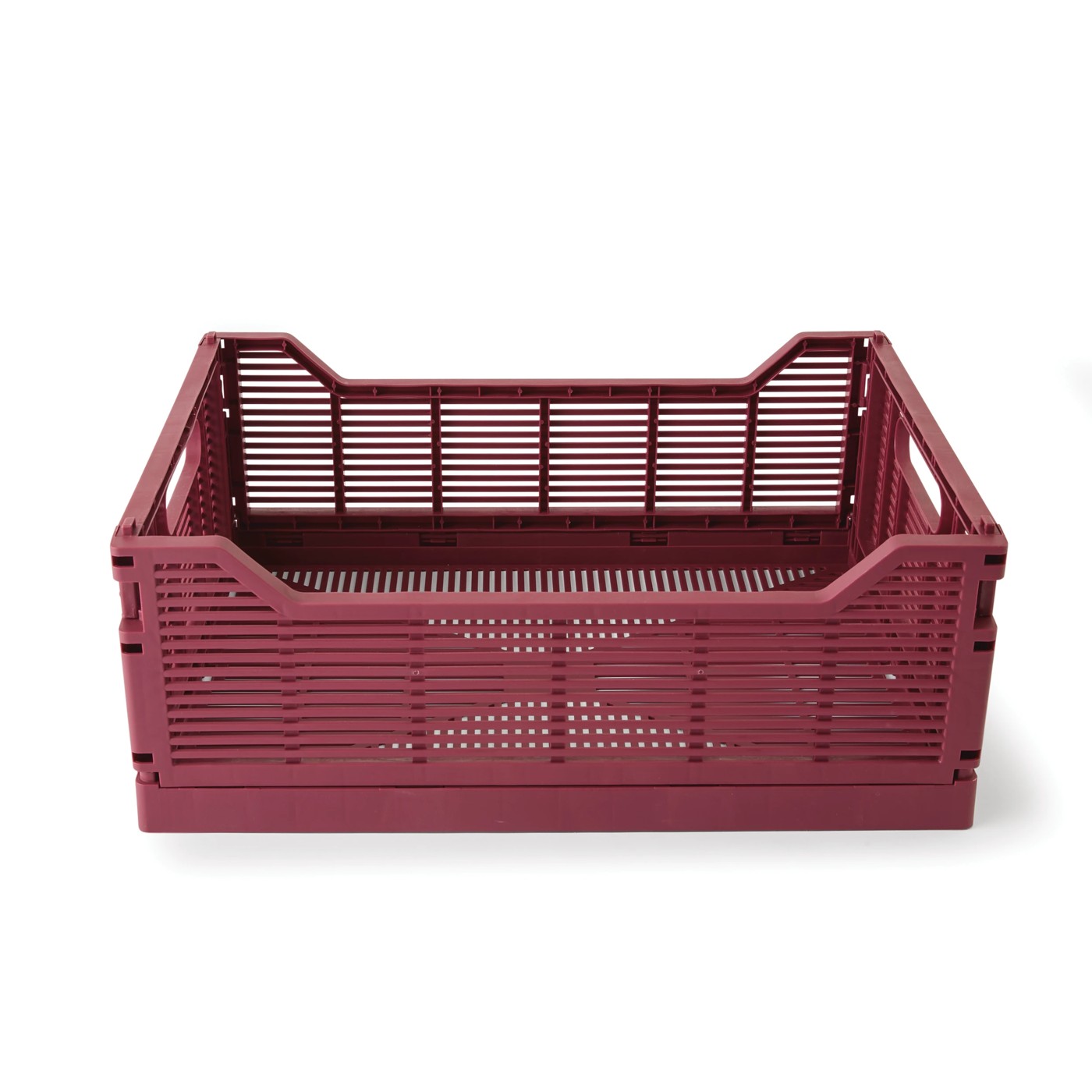 Anko 13L Linear Collapsible Crate - Medium - Burgundy 2 of 5