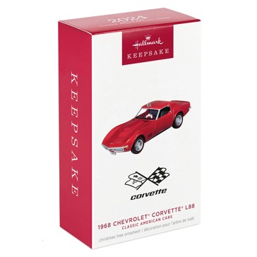 Hallmark 2024 Classic American Cars 1968 Chevrolet® Corvette® L88 2024 Metal Ornament