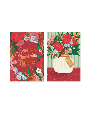 10 Pack Hallmark Boxed Christmas Cards - Traditional and Australiana