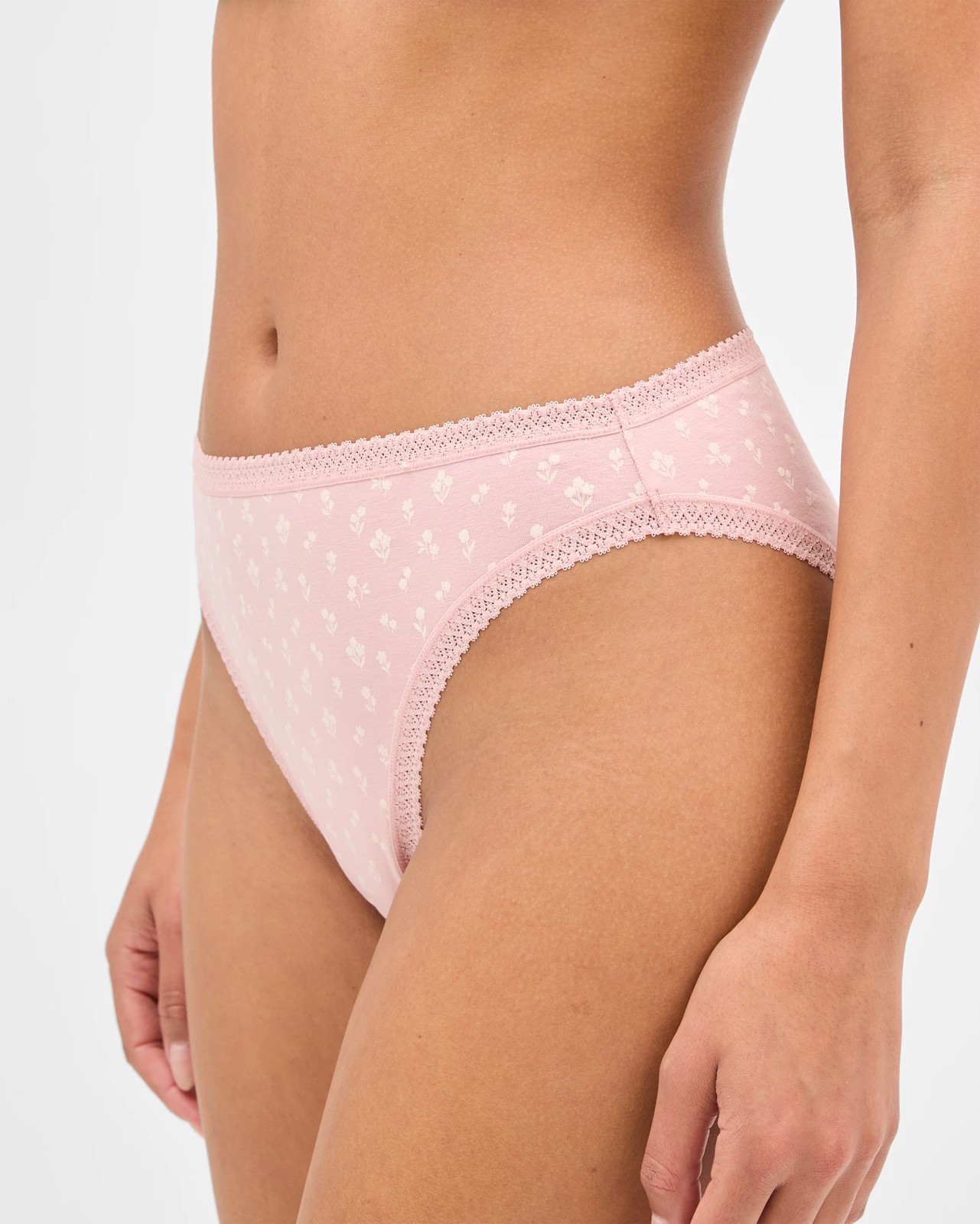 Australian Cotton 5 Pack Elevated High Cut Briefs - Multi Floral 3 of 4