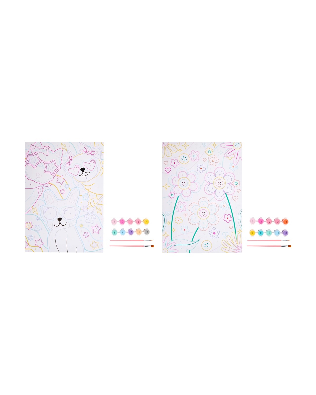 Anko 13 Piece Paint by Numbers Canvas Painting Kit - Assorted 2 of 3
