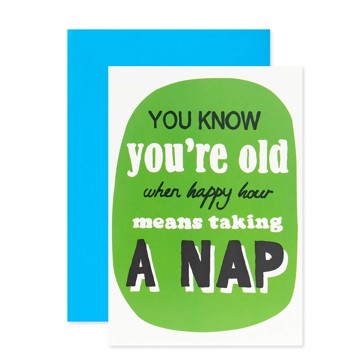 Connections from Hallmark Humorous Birthday Card - A Nap