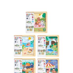 Anko 9 Piece Wooden Puzzle - Assorted product image