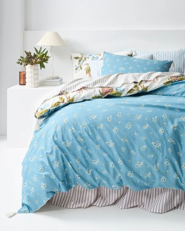 Kalina Floral Printed Cotton Quilt Cover Set