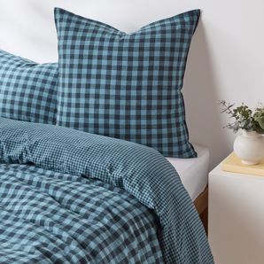Darby Gingham Linen/Cotton European Pillowcase