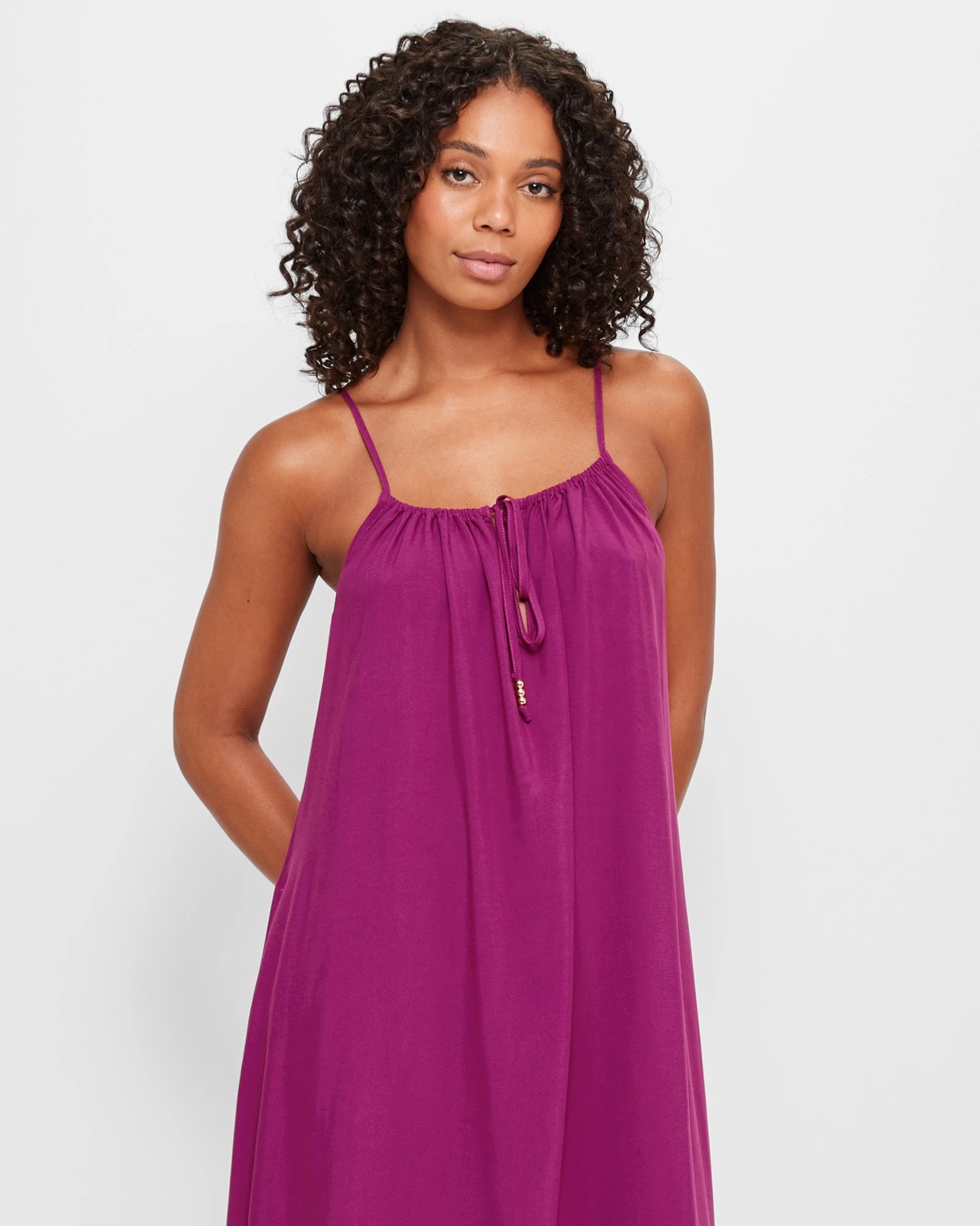 Resort Tie Front Maxi Dress 2 of 6