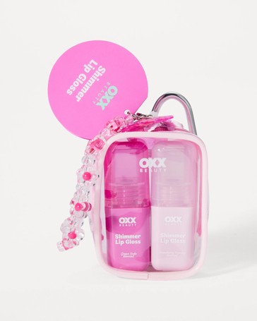 OXX Beauty Shimmer Lip Gloss Set - Pink