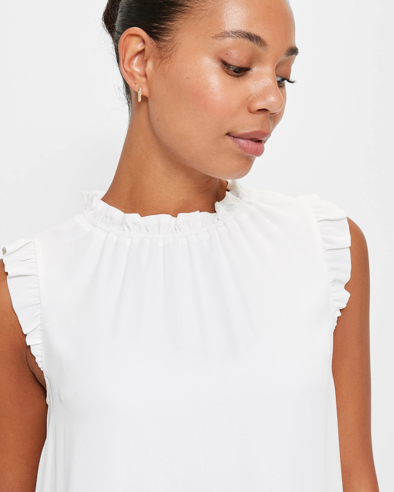 Ruffle Neck Tank Top - Preview 5 of 5