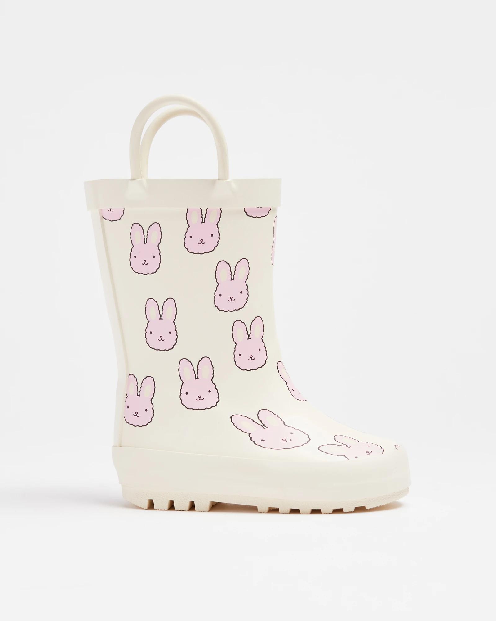 First Walker Baby Girls Bunny Gumboots