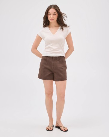Lily Loves Cotton Rich High Rise Denim Shorts