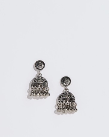 Burnished Bell Drop Earrings