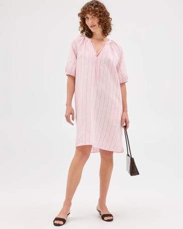 European Linen Mini Femme Dress