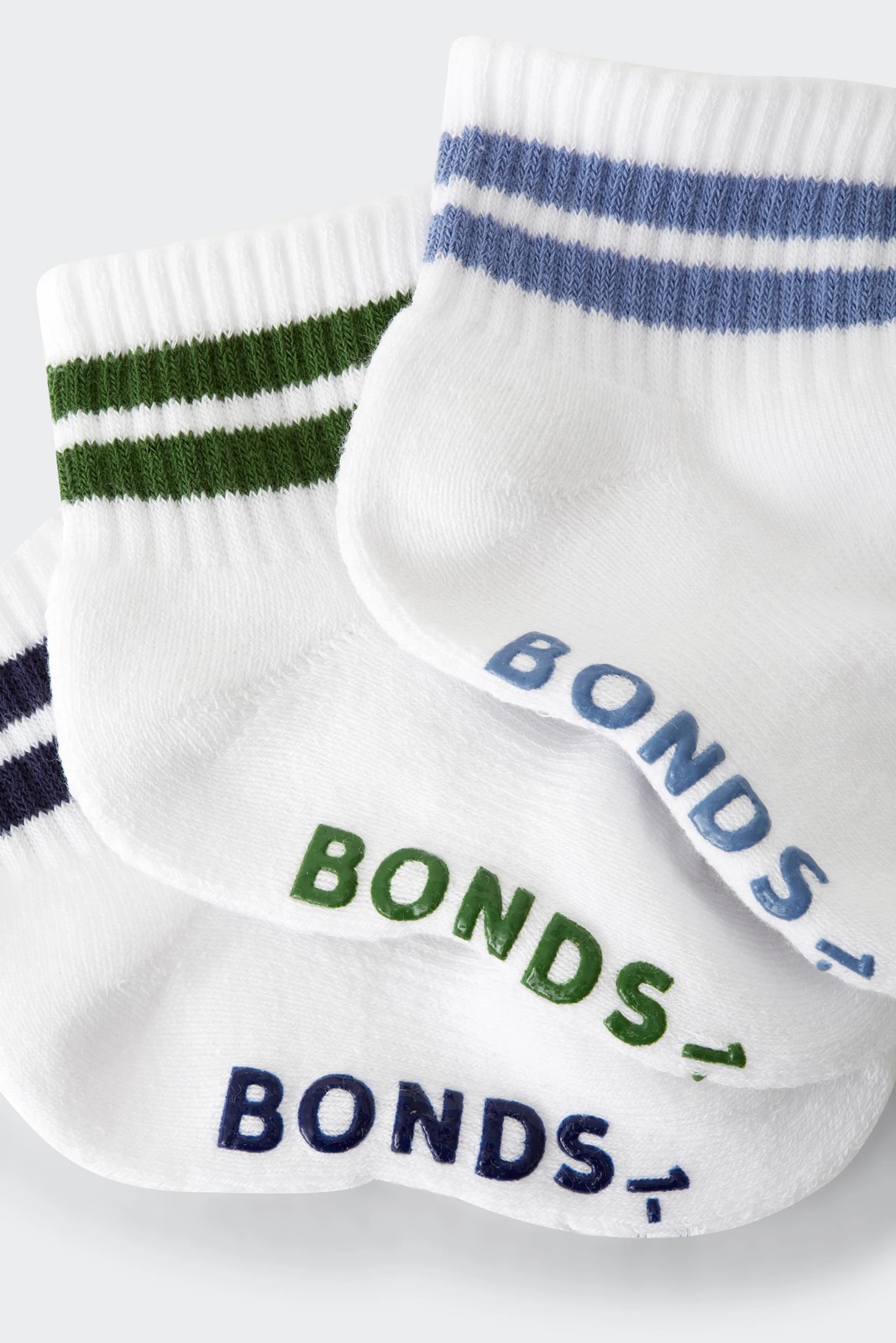 Bonds Baby 3 Pack Ultimate Comfort Quarter Crew Socks 3 of 4