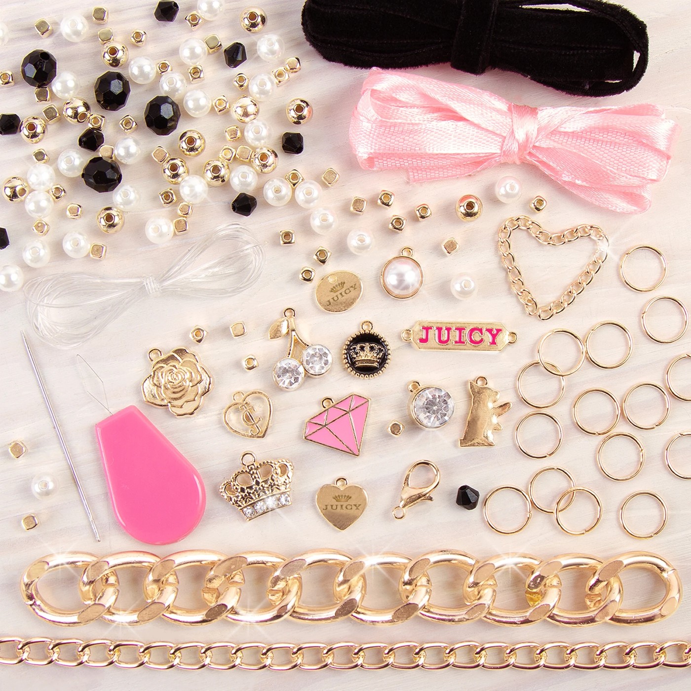 Make It Real - Juicy Couture Pink and Precious Bracelets - DIY