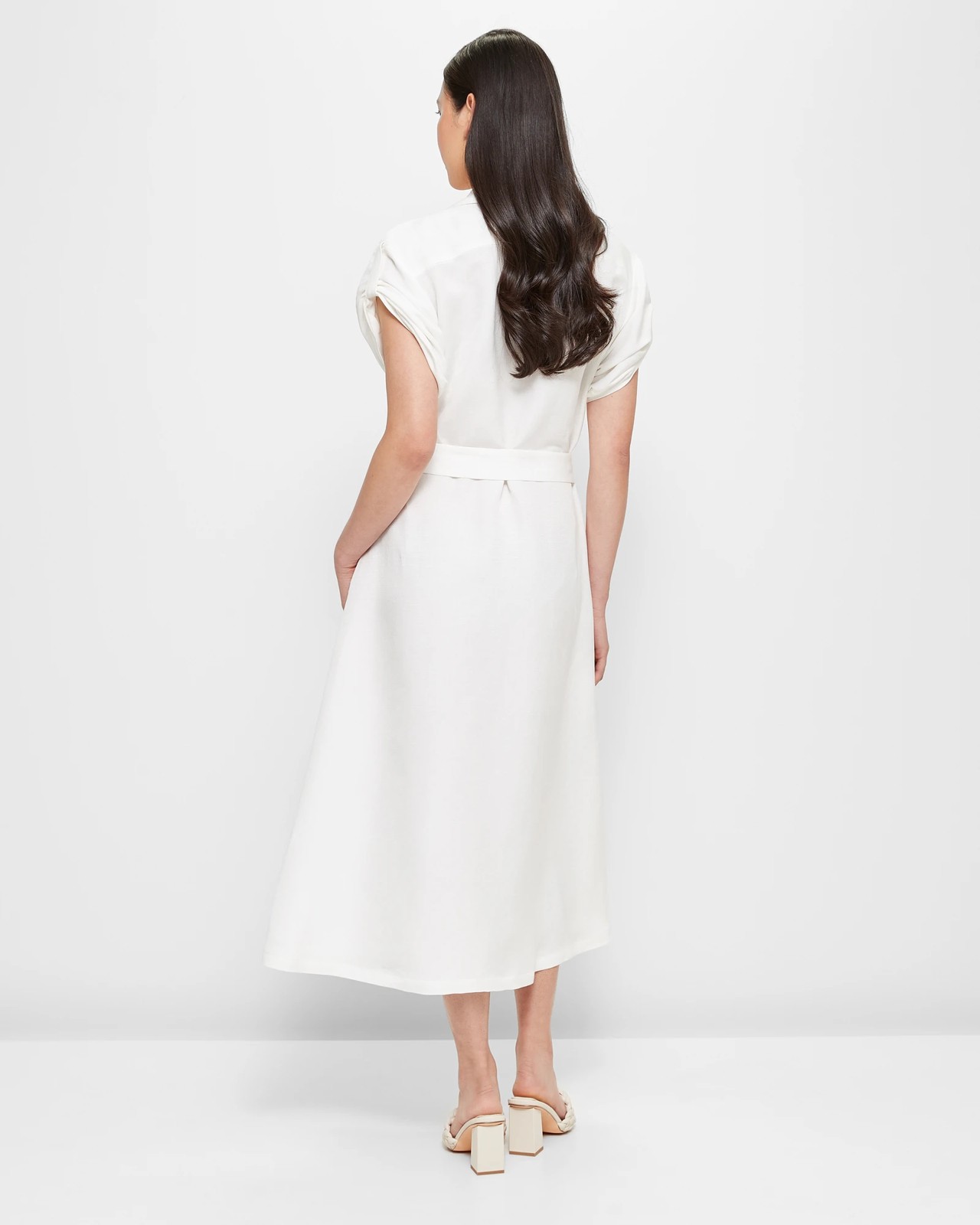 White linen cheap dress target