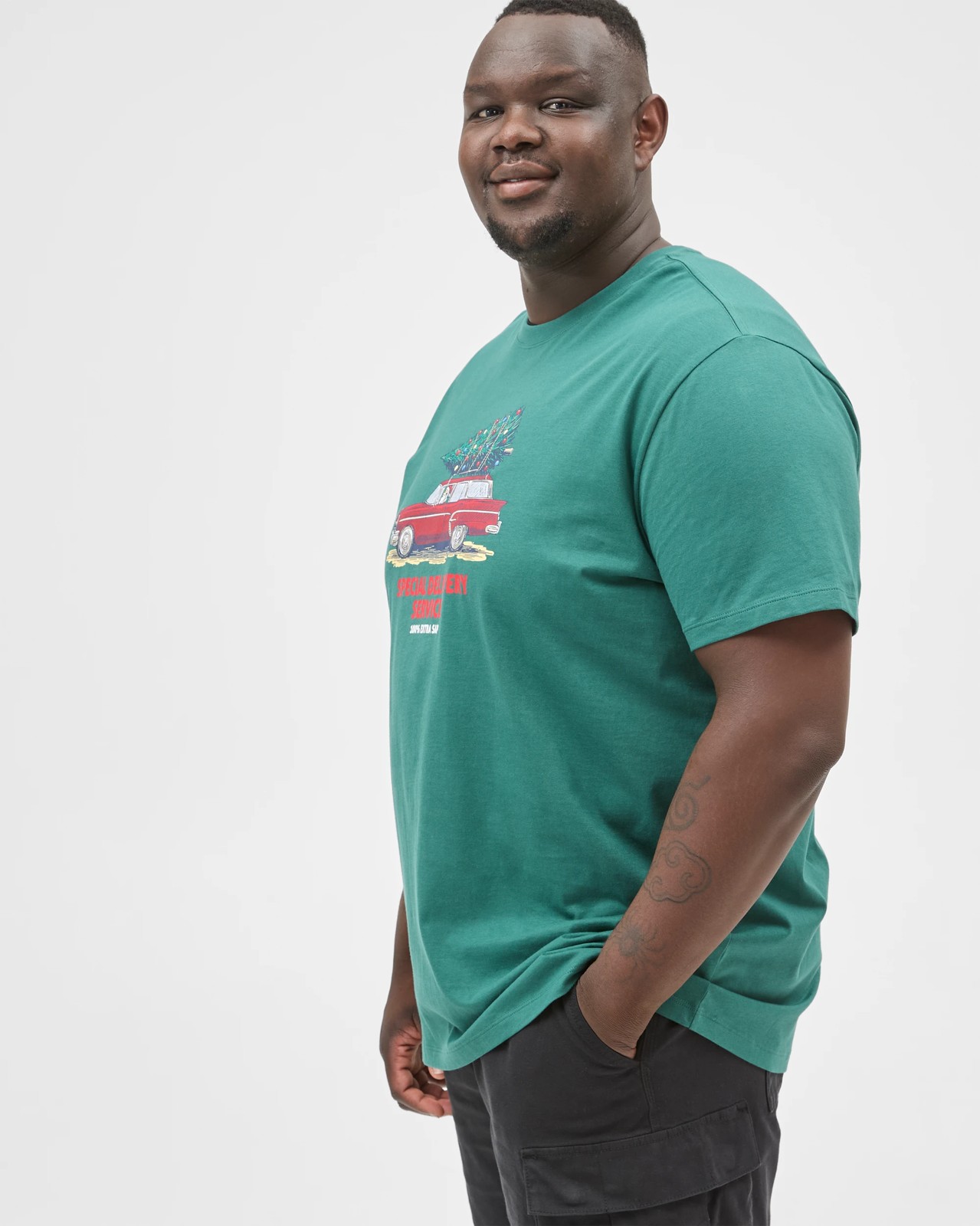 Plus Size Australian Cotton Christmas Special Delivery T-Shirt 2 of 6