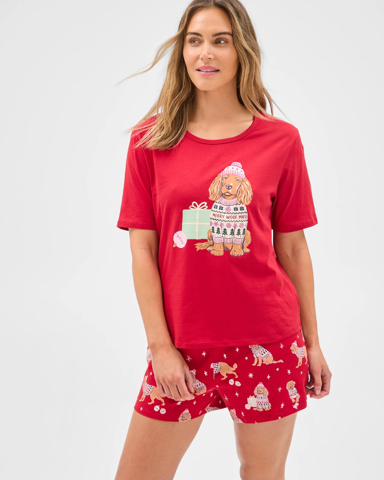 Australian Cotton Christmas Jersey Pyjama Set 4 of 6