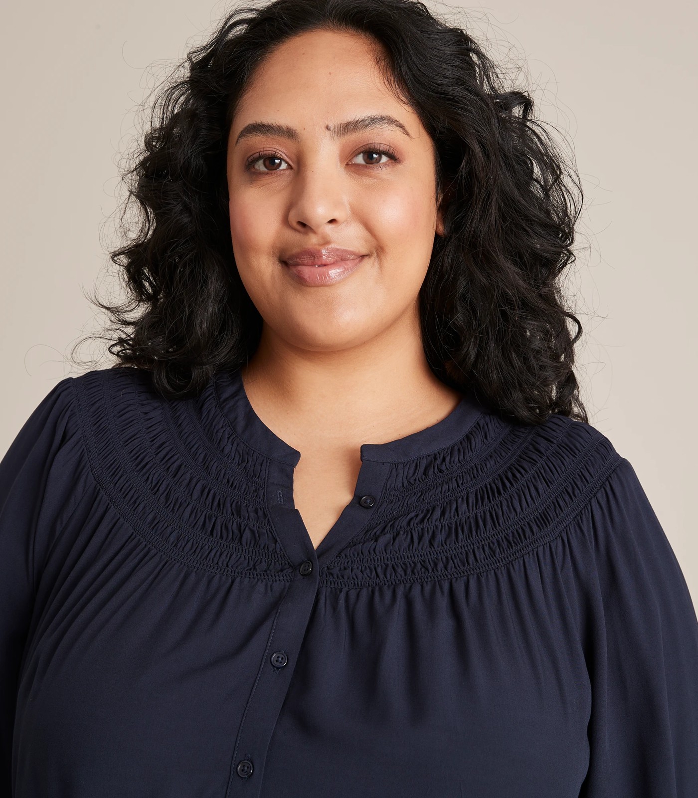 Curve Shirring Detail Blouse 4 of 6