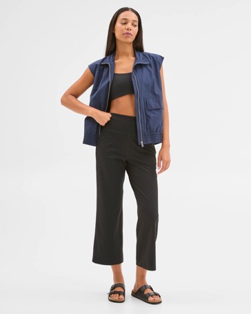 Active Australian Cotton Blend Utility Woven Vest