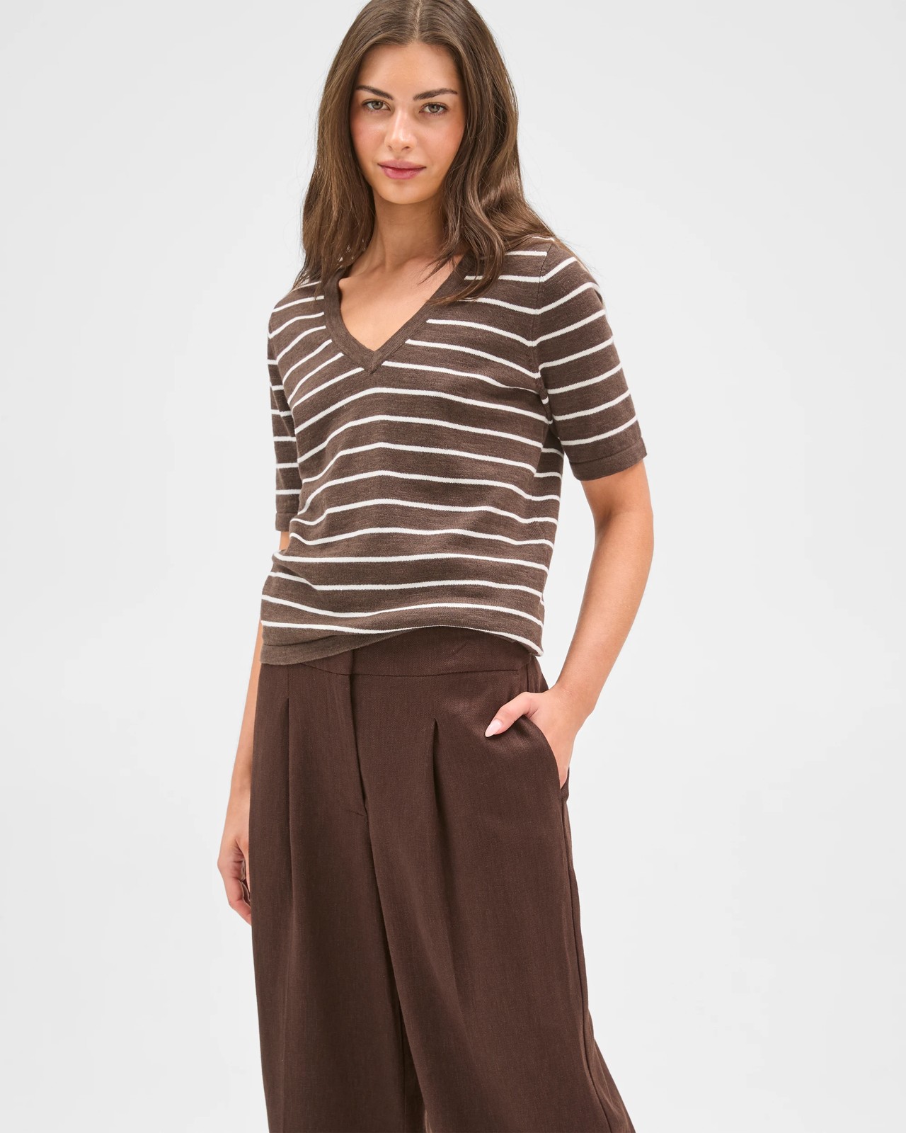 Petites Tailored Wide Leg Pants 2 of 6