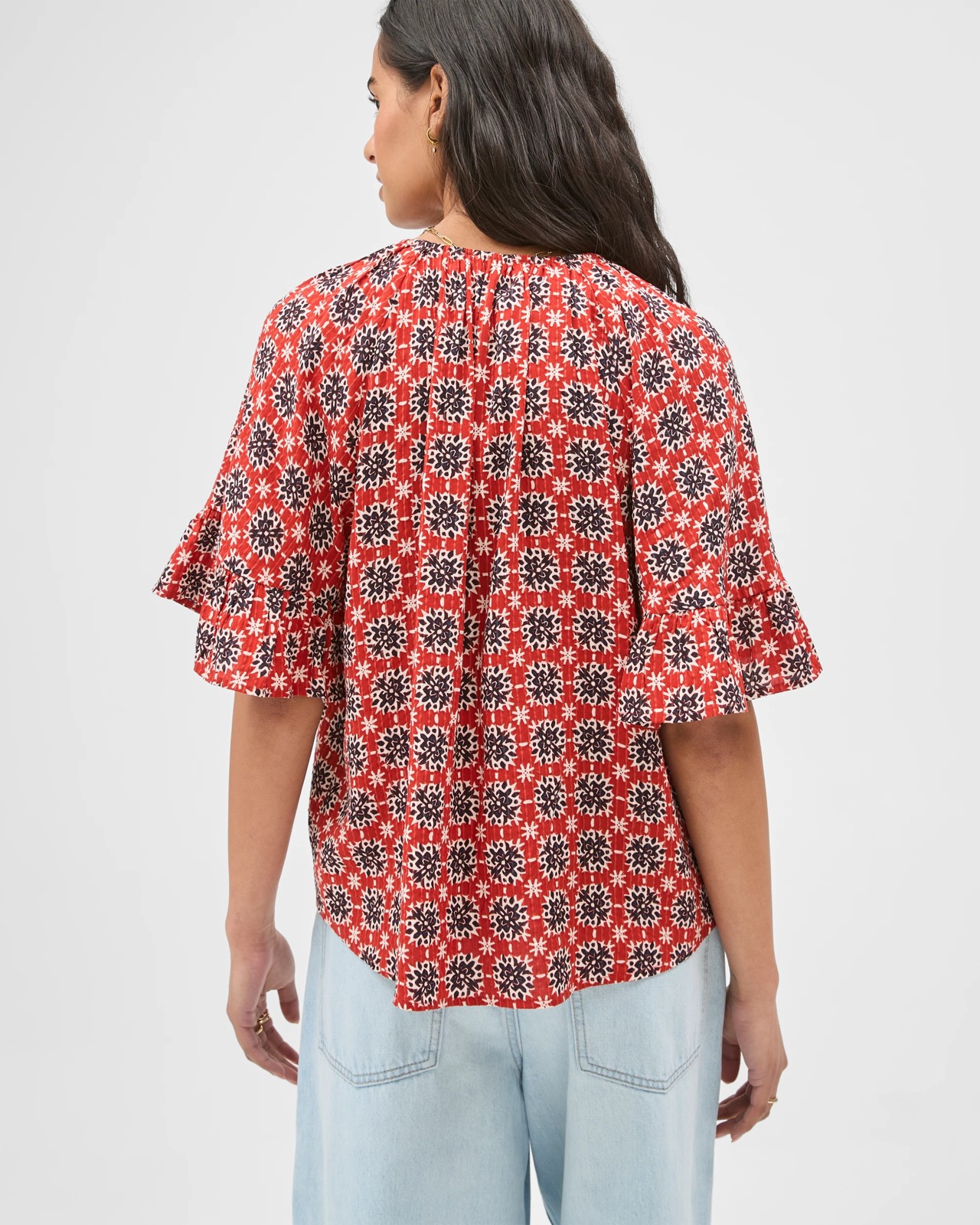 Short Frill Sleeve Blouse 6 of 6