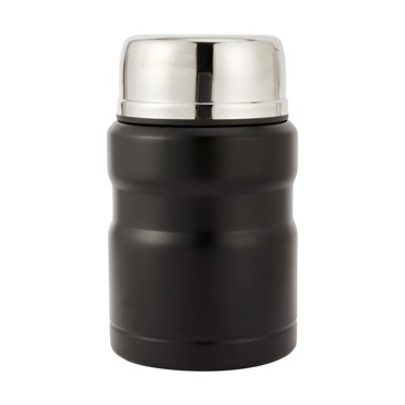 490ml Black Food Flask with Spoon - Anko