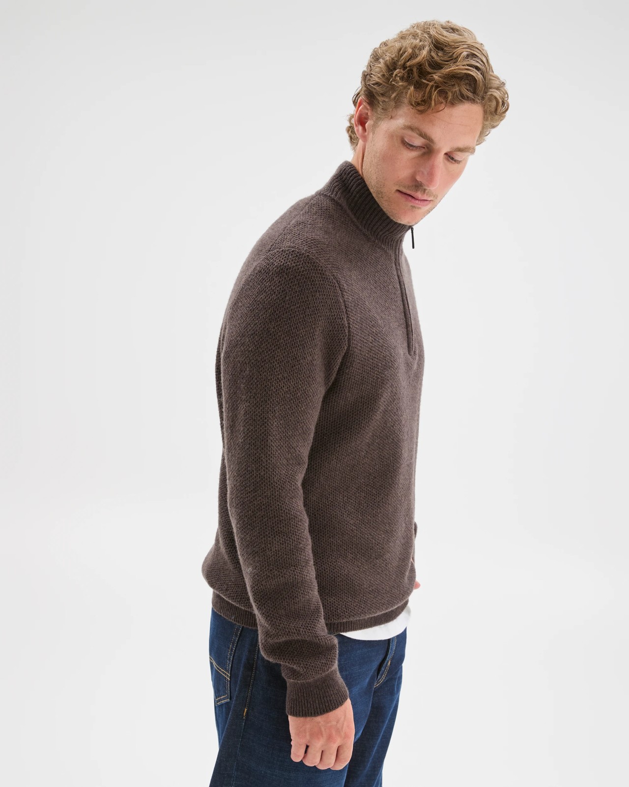 Lambswool 1/2 Zip Knit Jumper 4 of 6