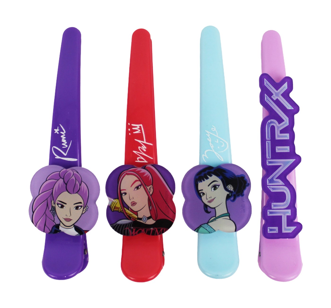 4 Pack KPop Demon Hunters License Salon Hair Clips 3 of 3