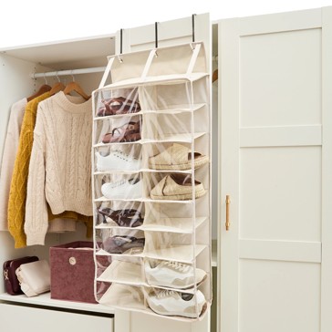 Anko Linen Look 16 Pocket Hanging Shoe Storage