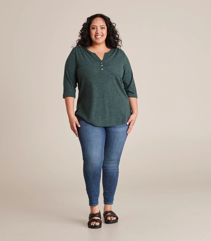 Curve Henley Top | Target Australia