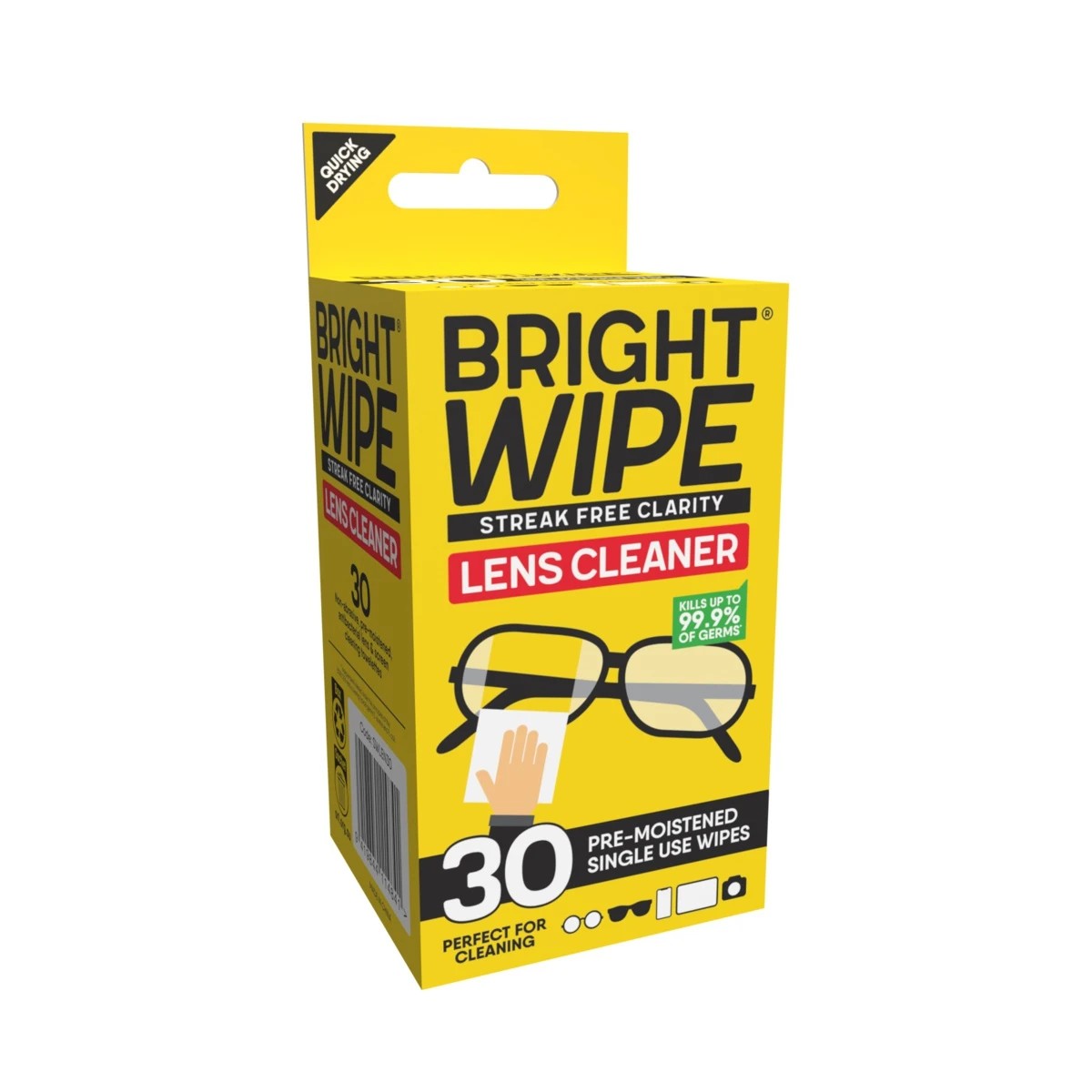 30 Pack Brightwipe Lens Cleaner Wipes 3 of 6