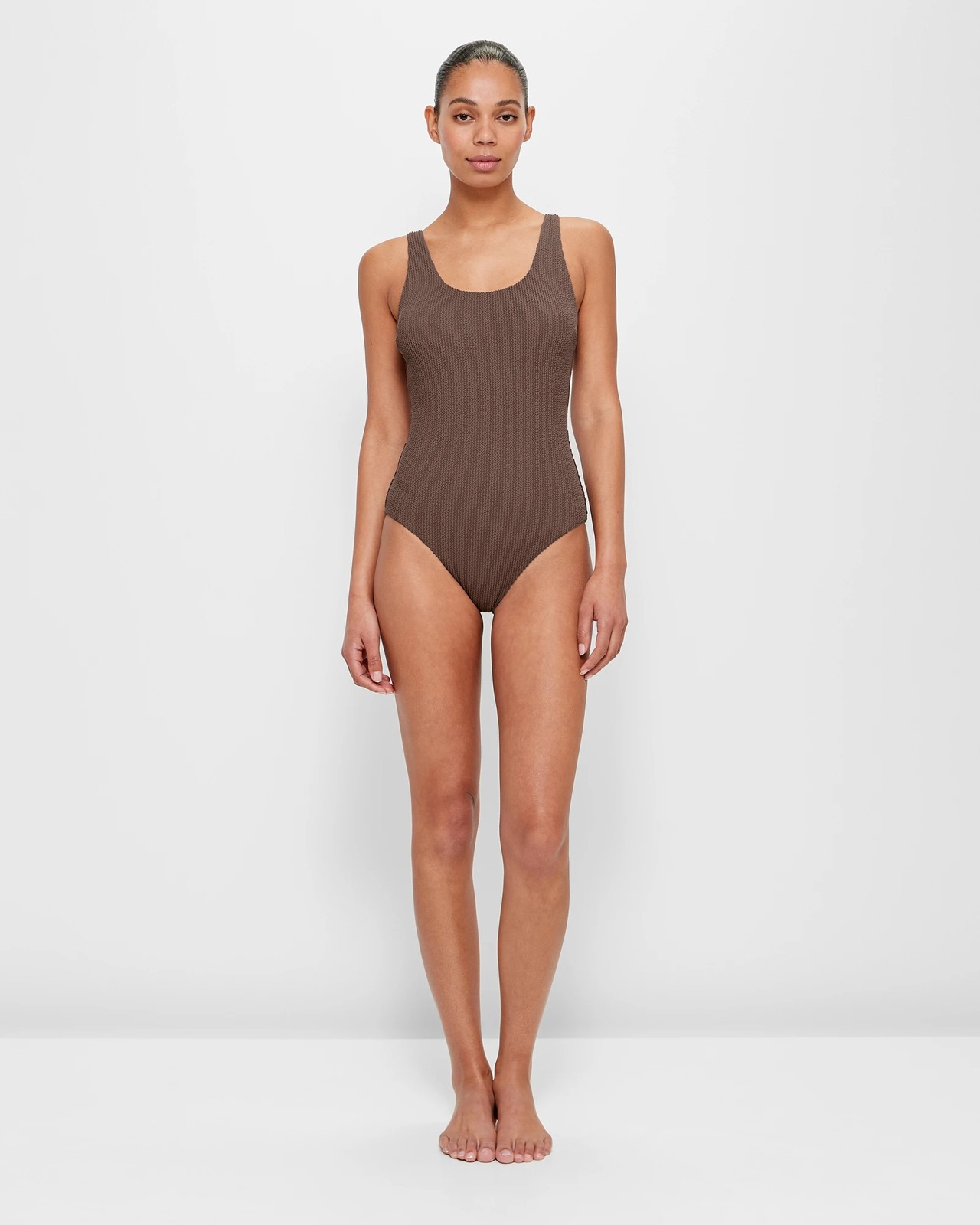 Crinkle One Piece Scoop Swim Bathers 2 of 4
