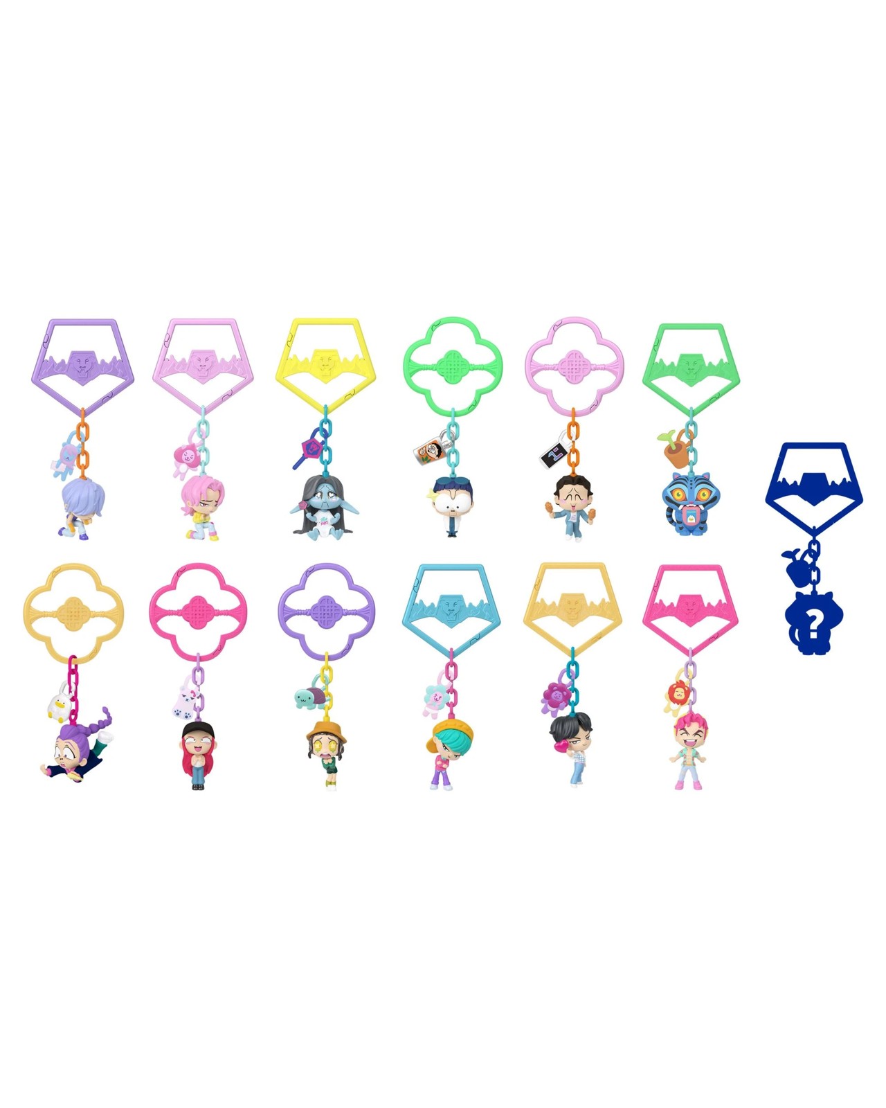 Kpop Demon Hunters Mini Collectible Keychain Figures - Assorted 3 of 6