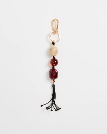 Acrylic Beaded Bag Charm