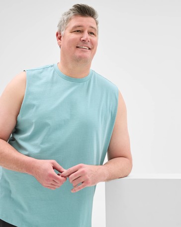 Plus Size Australian Cotton Plain Tank Top