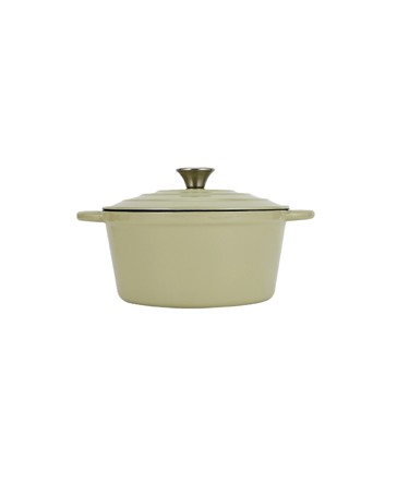 Anko 4L Cast Iron Casserole - Green