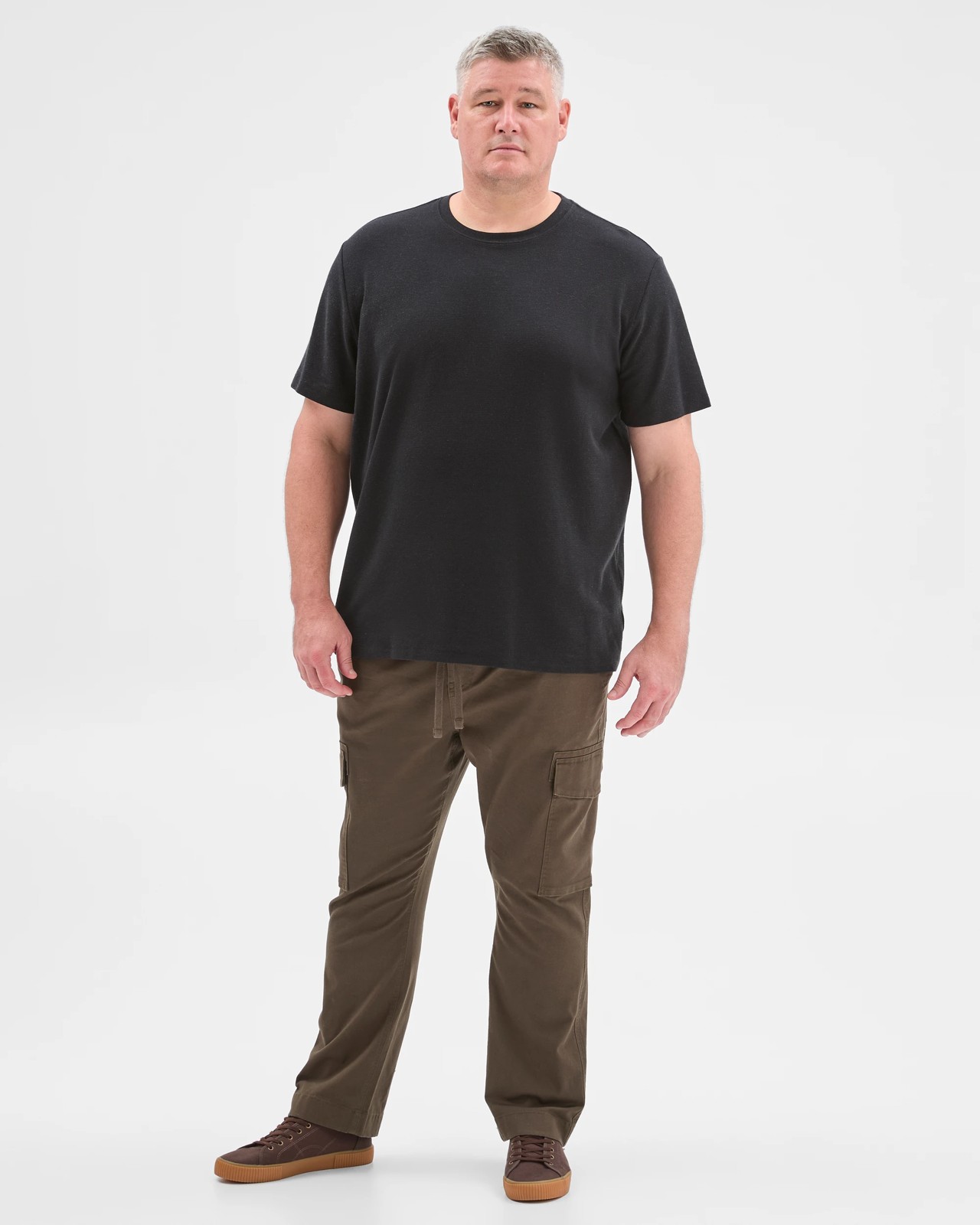Plus Size Australian Cotton Cargo Pants - Dark Olive 3 of 6
